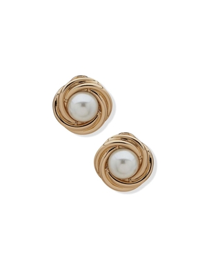 Earring Anne Klein Knot Button Clip On   | SIX-7489680